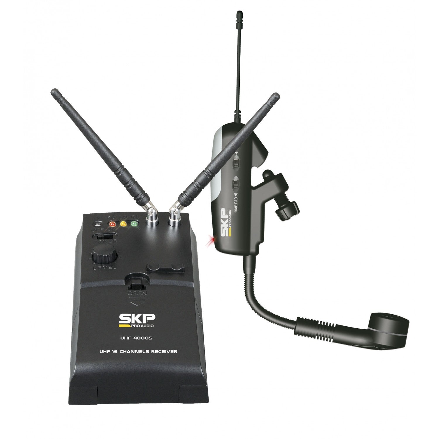 Micrófono SKP UHF-4000S para instrumentos de viento-1
