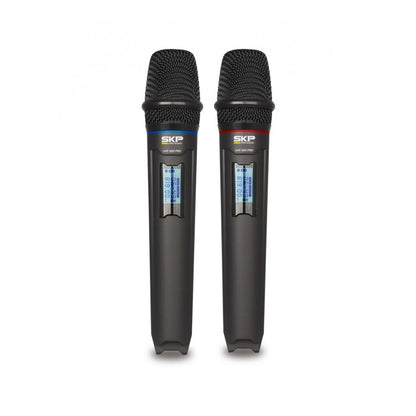 Set de micrófonos SKP UHF-600PRO de 2 canales multifrecuencia digital-2