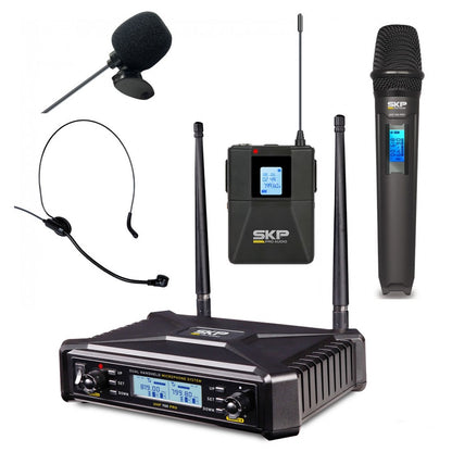 Micrófonos SKP UHF-700PRO 3 en 1 digital-1