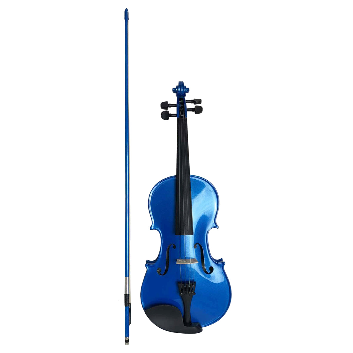 Violín Vivaldi 4/4 con cuerdas de metal, azul-1