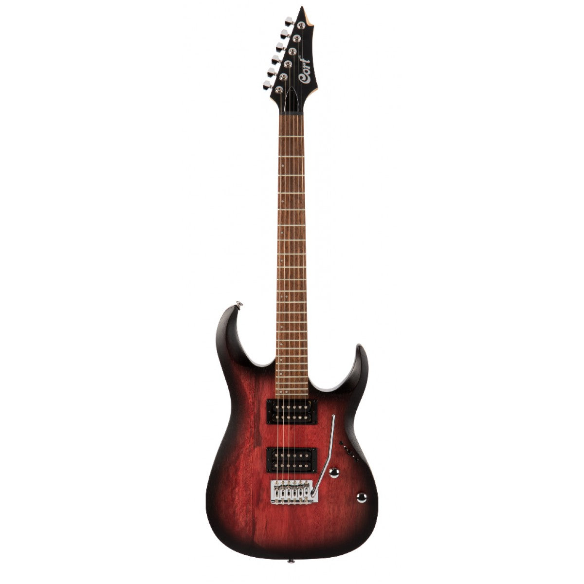 Guitarra Eléctrica Cort X100 - Roja y Negra-1
