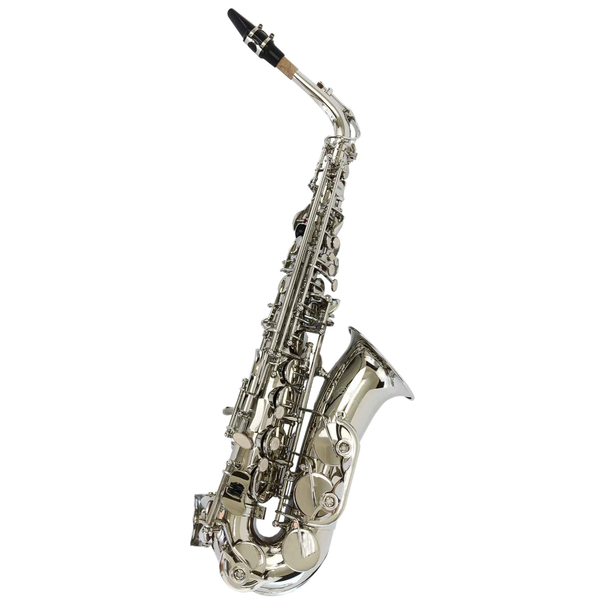 Saxofón Vivaldi Alto Niquelado con estuche y accesorios-1