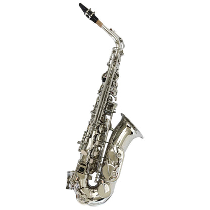 Saxofón Vivaldi Alto Niquelado con estuche y accesorios-1
