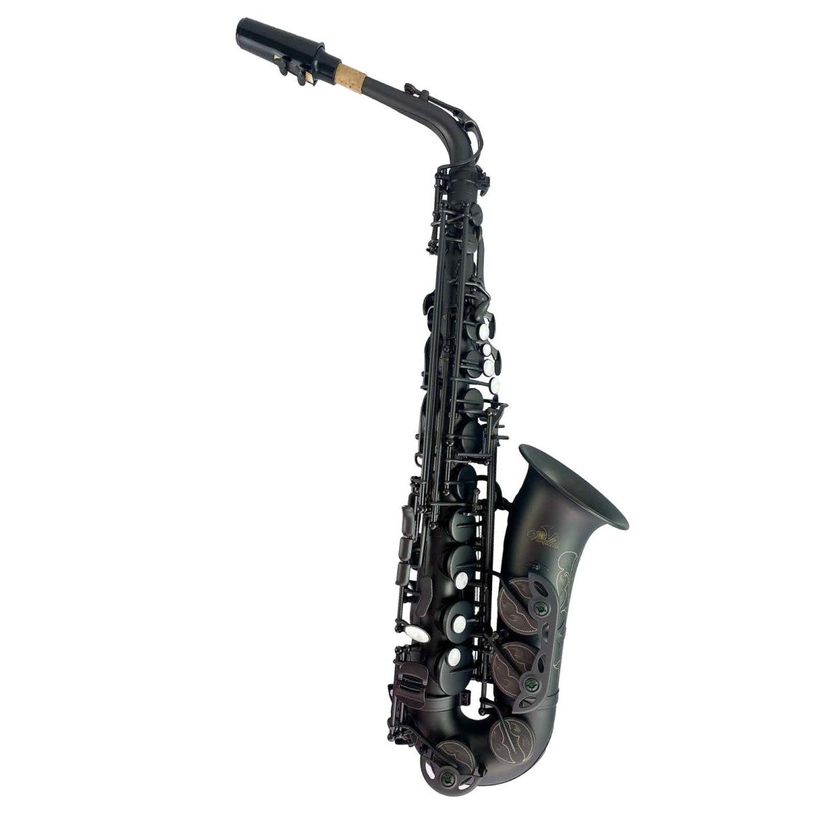 Saxofón Vivaldi Alto negro mate con estuche y accesorios-1