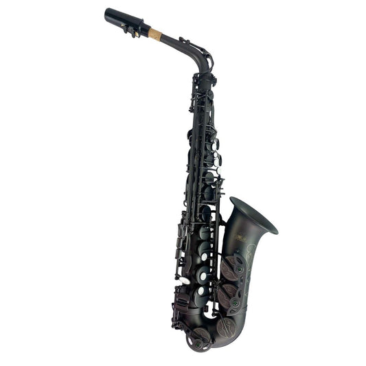 Saxofón Vivaldi Alto negro mate con estuche y accesorios-1