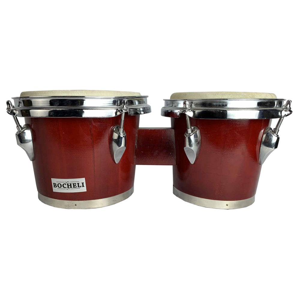Bongo Bocheli de 7" x 8", vino tinto-1