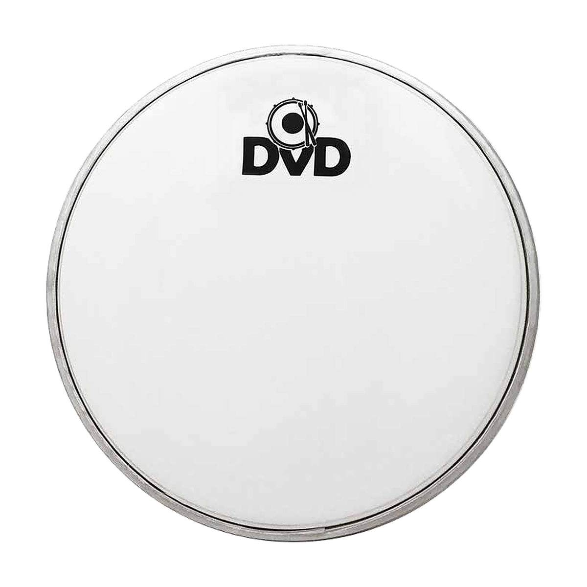 Set de 5 parches DVD blancos para batería de 12" a 22"-2