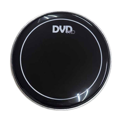 Set de 5 parches DVD de aceite negros para batería de 12" a 22"-2