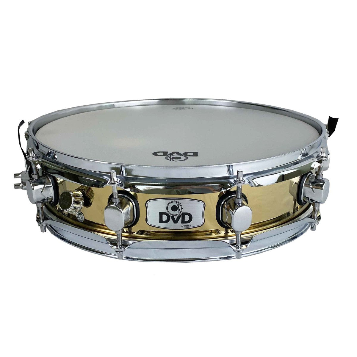 Redoblante piccolo DVD de de 14" x 3.5", dorado-1