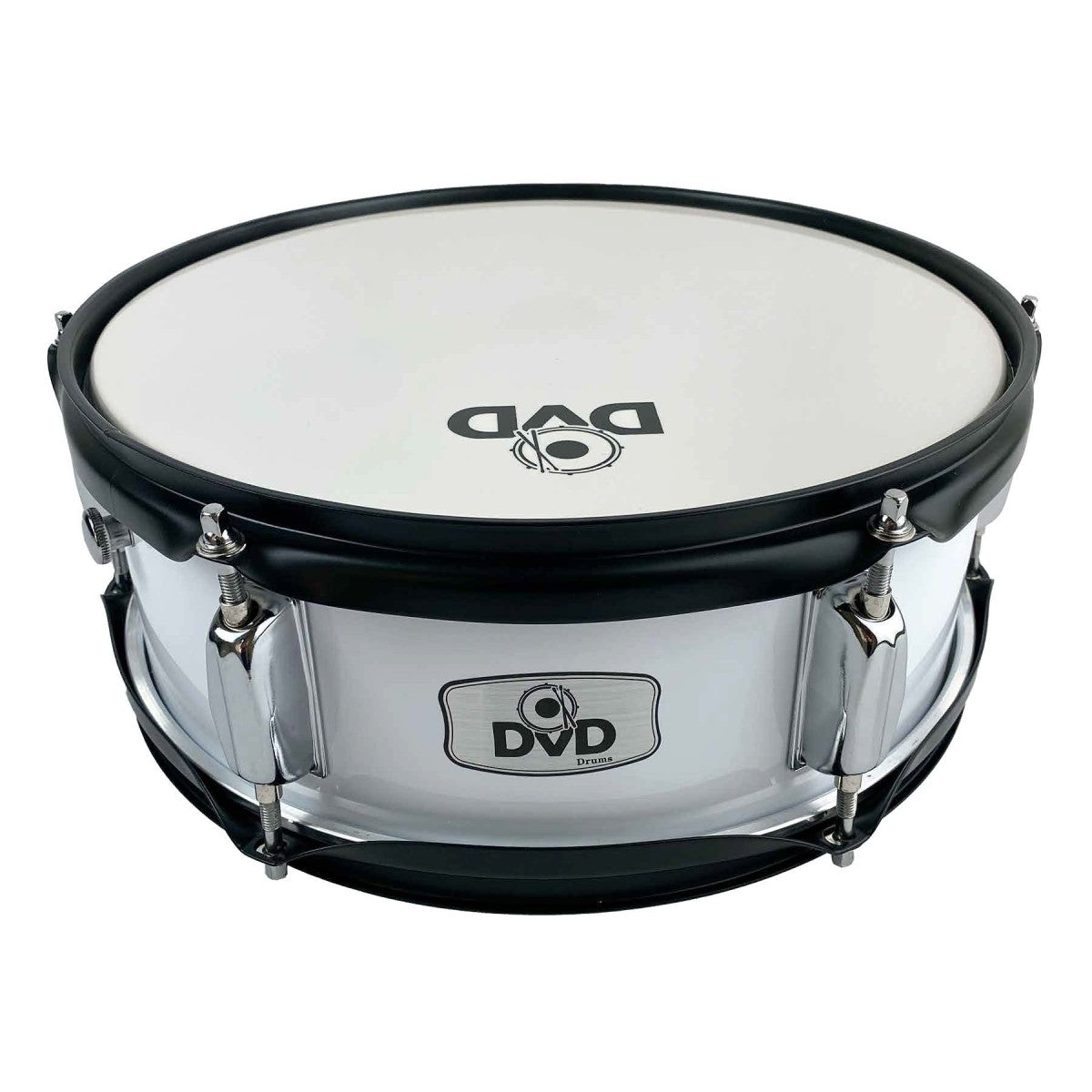 Redoblante DVD de 6 tornillos de 12", blanco-1