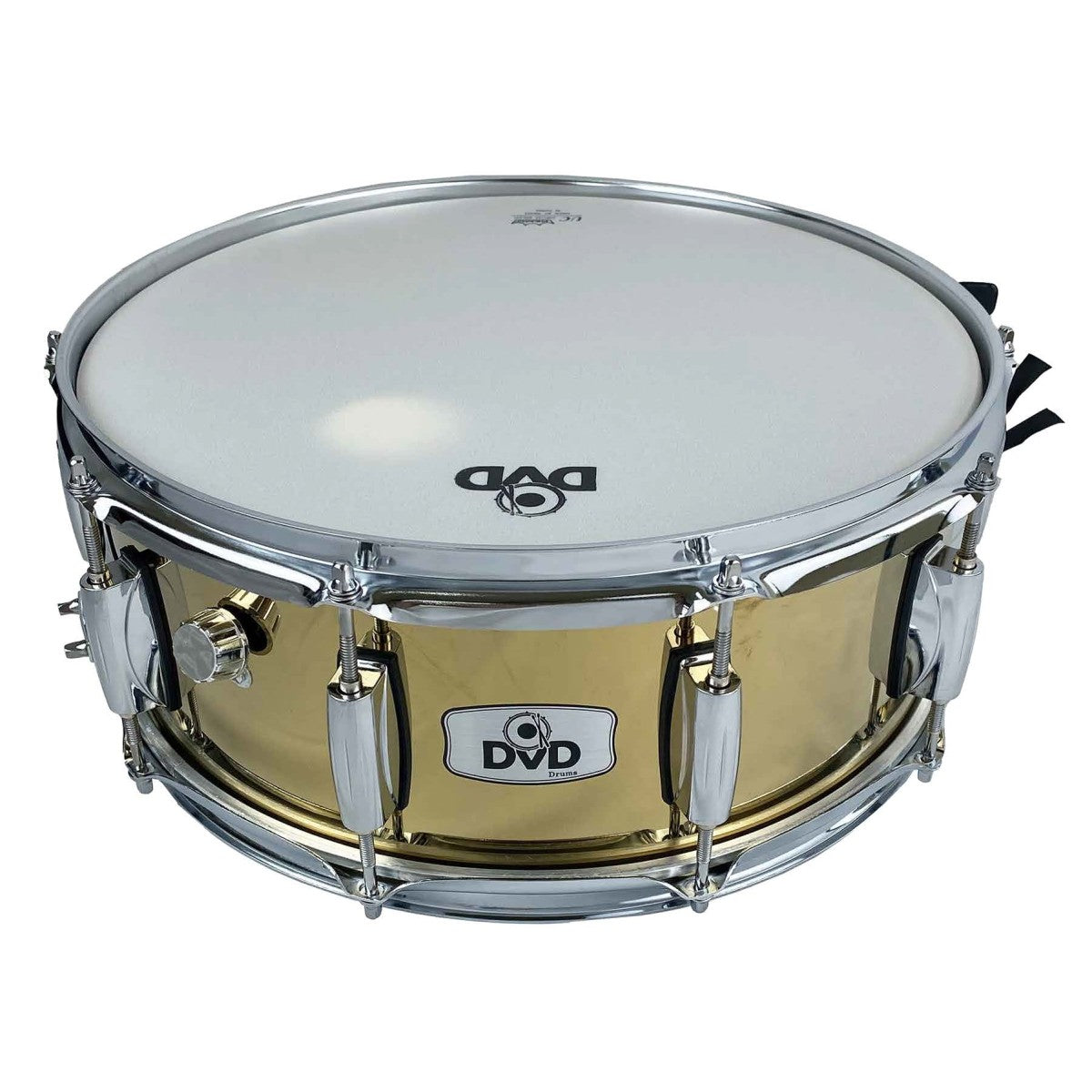 Redoblante profesional metálico DVD de de 14" x 4.5", dorado-1