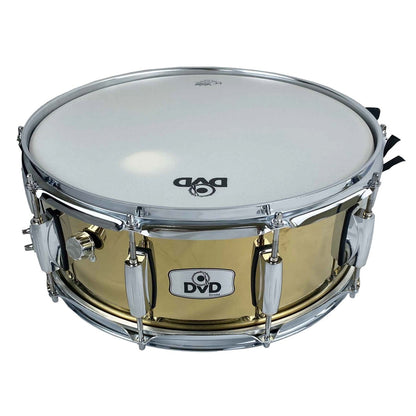 Redoblante profesional metálico DVD de de 14" x 4.5", dorado-1
