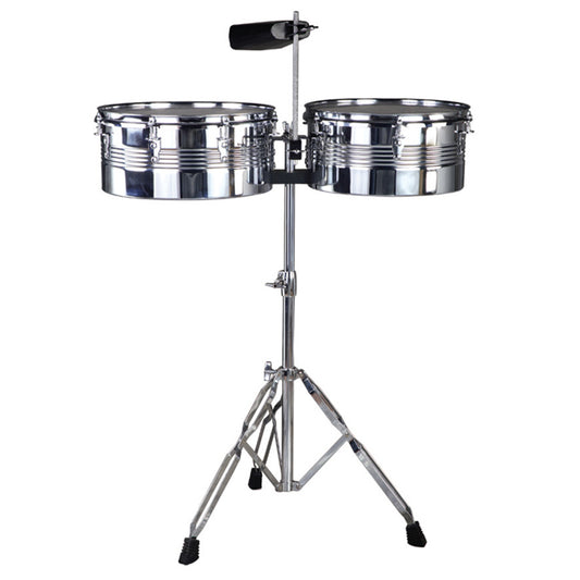 Timbal Bocheli 13" x 14 x 6" de 5 piezas cromado-1