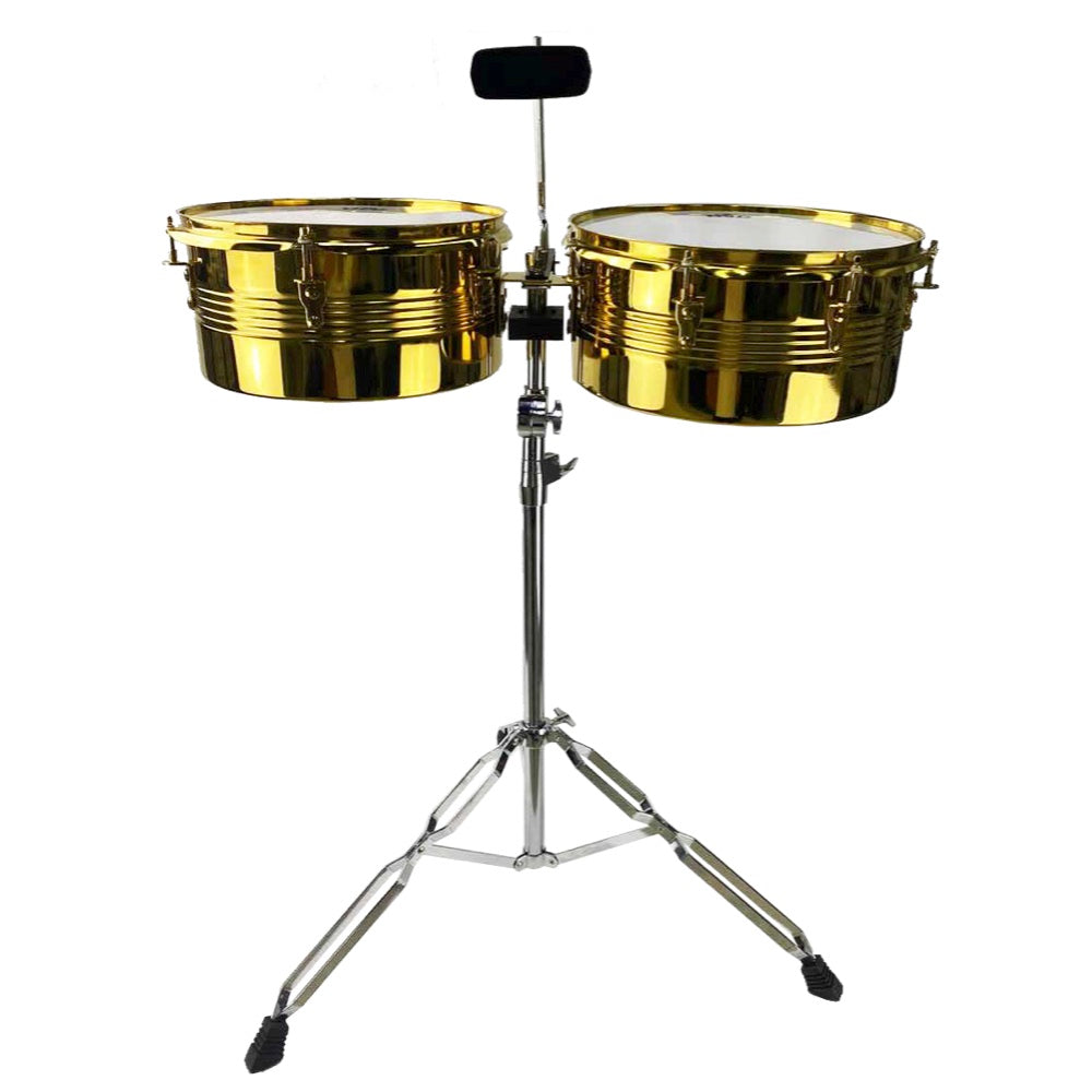 Timbal Bocheli 13" x 14 x 6" de 5 piezas dorado-1