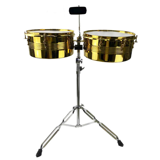 Timbal Bocheli 13" x 14 x 6" de 5 piezas dorado-1