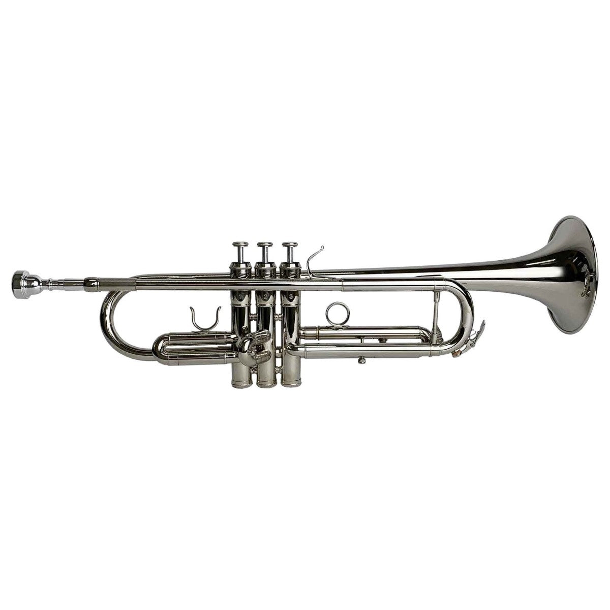 Trompeta Vivaldi Niquelada con Boquilla y Estuche-1