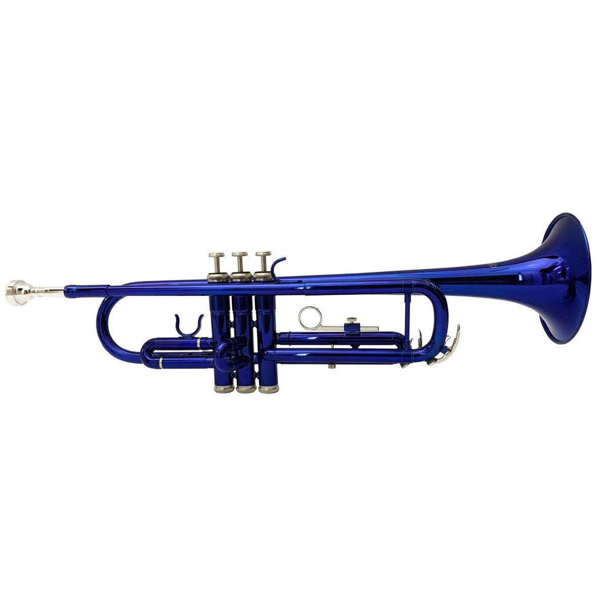 Trompeta Vivaldi azul con Boquilla y Estuche-1