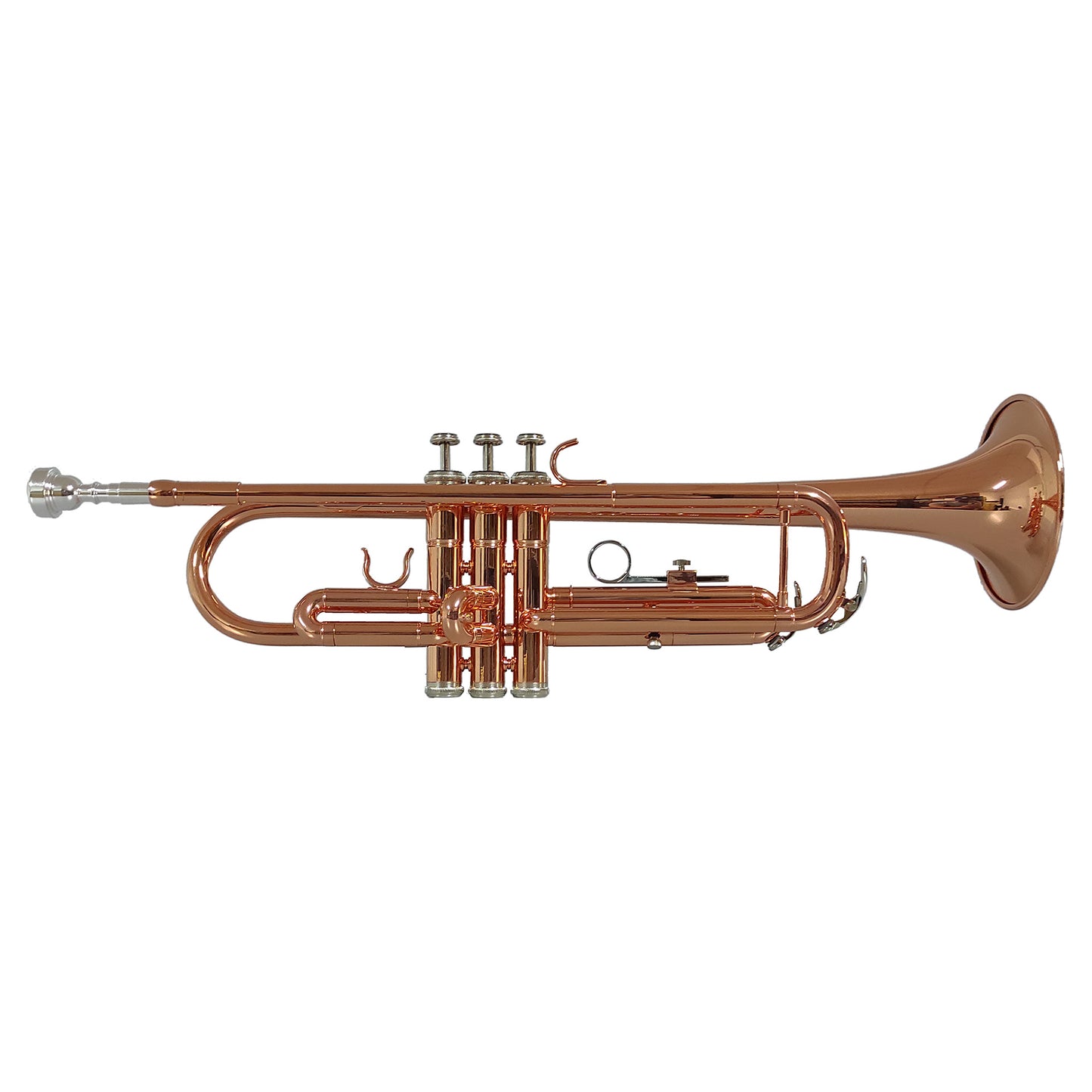 Trompeta Vivaldi rosada con boquilla y estuche-1