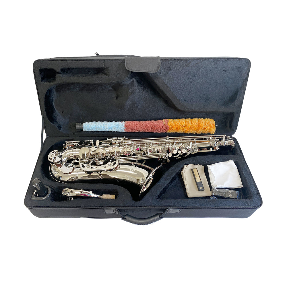 Saxofón Vivaldi Tenor Niquelado con estuche y accesorios-2