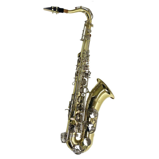 Saxofón Vivaldi Tenor dorado y niquelado con estuche y accesorios-1