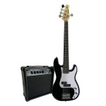 Combo de bajo eléctrico de 5 cuerdas Hendrix Negro