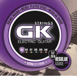 Set de cuerdas GK para Guitarra Eléctrica, Regular .010 - 0.46