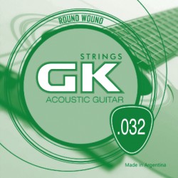 Cuerda #4 GK para Guitarra Acústica .032 - Medium Light, 1 pieza