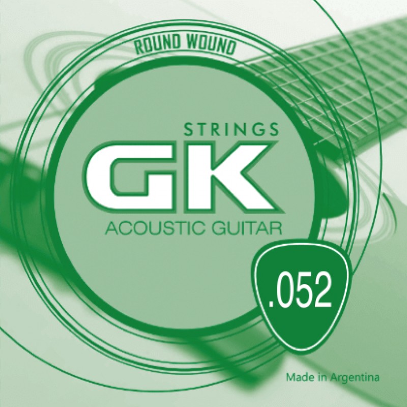 Cuerda #6 GK para Guitarra Acústica .052 - Light, 1 pieza
