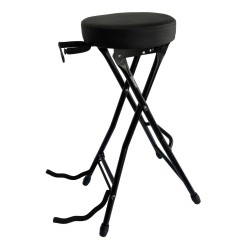 Taburete Valenciana con soporte para guitarra