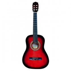 Guitarra Clásica Valenciana 39 Rojo y Negro