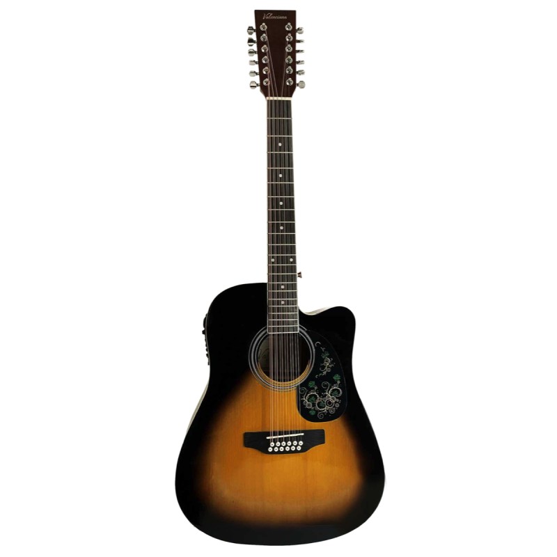 Guitarra de 12 cuerdas Electroacústica Valenciana 41 Sunburst