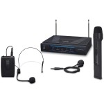 Set Mitzu de 3 micrófonos inalámbricos UHF