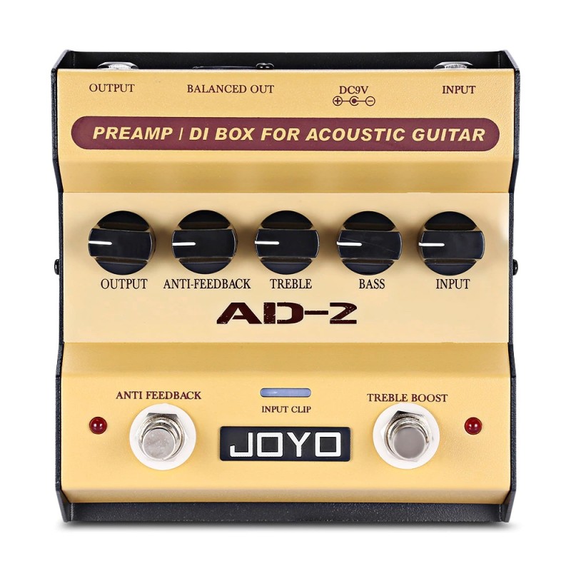 Pedal de efecto JOYO AD-2 con pre-amplificador para guitarra electro-acústica Pedal de efecto JOYO AD-2 con pre-amplificador para guitarra electro-acústica