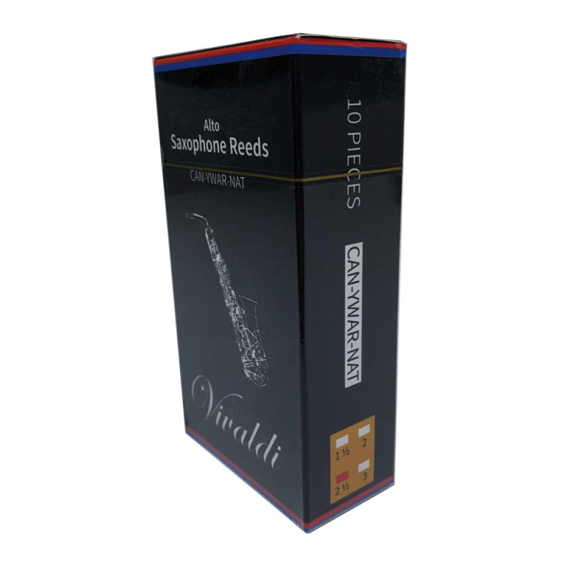 Cañuela Vivaldi de 2.5mm para saxofón alto, 10 piezas