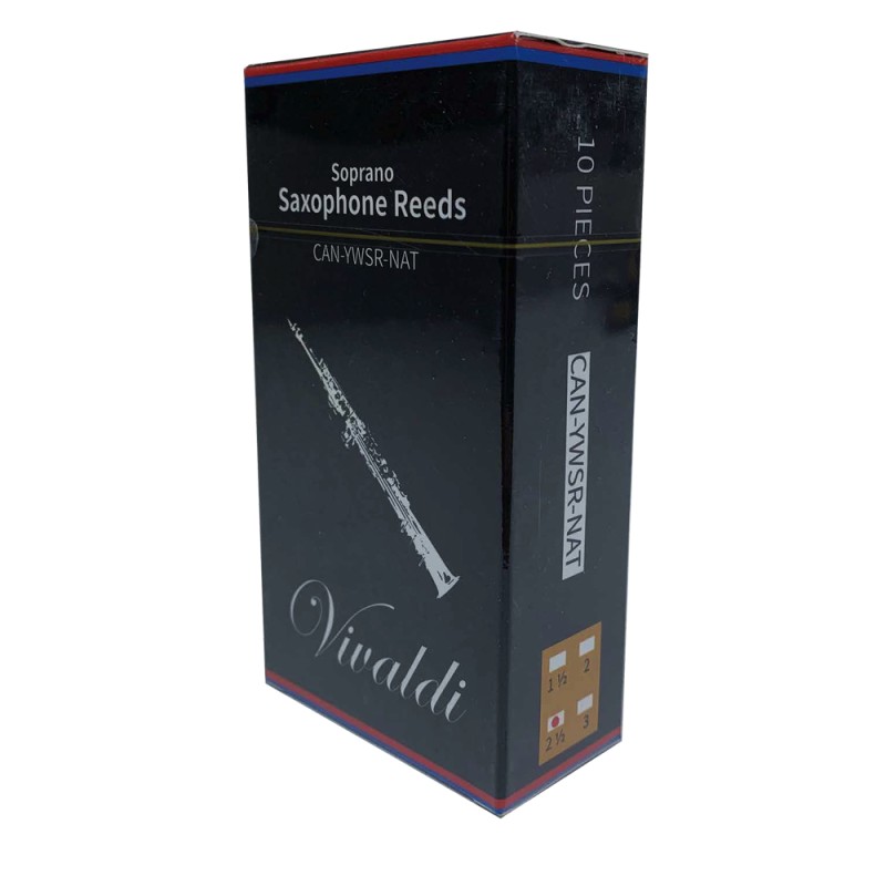 Cañuela Vivaldi de 2.5mm para saxofón soprano, 10 piezas