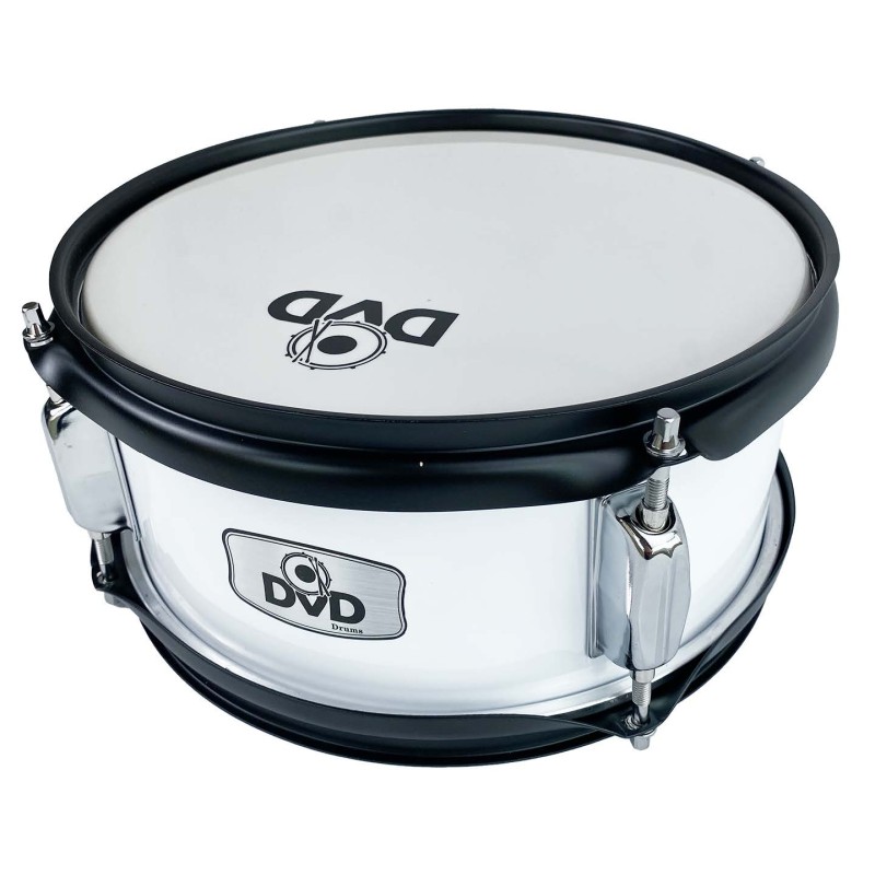 Redoblante DVD de 4 tornillos de 10", blanco