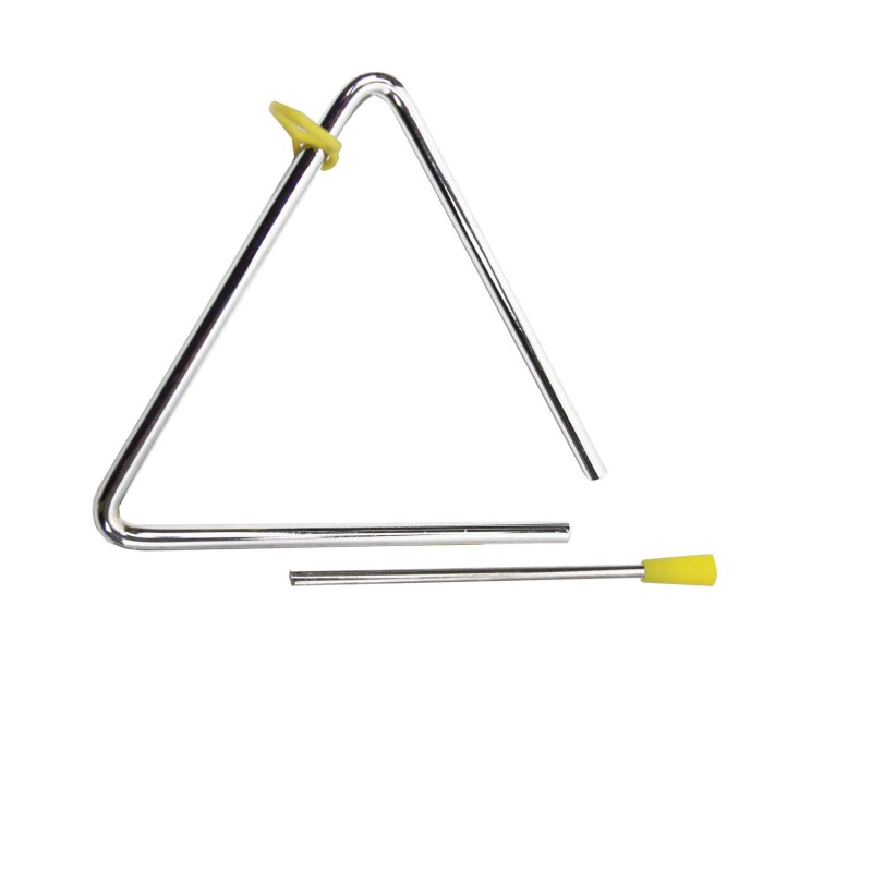 Triángulo con batidor metálico de 8"