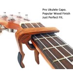 Capodastro Veintico para Ukelele color Madera oscuro