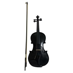Violín Vivaldi 4/4 con cuerdas de metal, negro