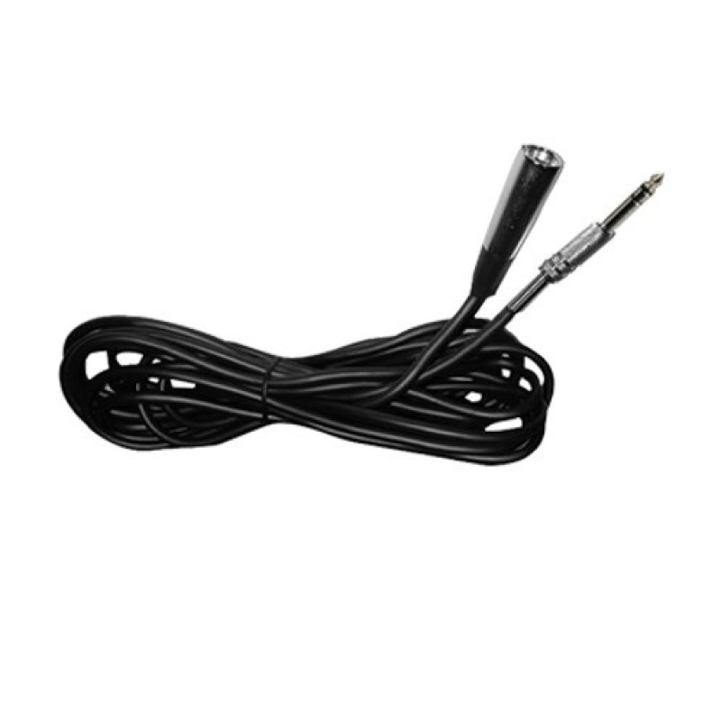 Cable de audio Zebra de 6.3 mm estéreo a XLR macho calibre 20 de 3.6 m