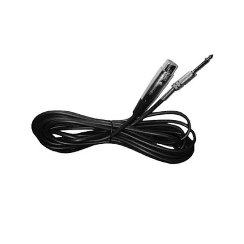 Cable de audio Zebra de 6.3 mm mono a XLR hembra de 3 m