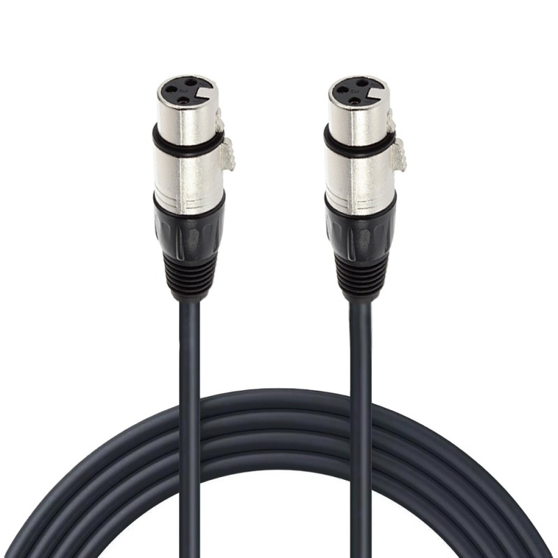 Cable de audio Zebra de XLR hembra a XLR hembra de 45 cm